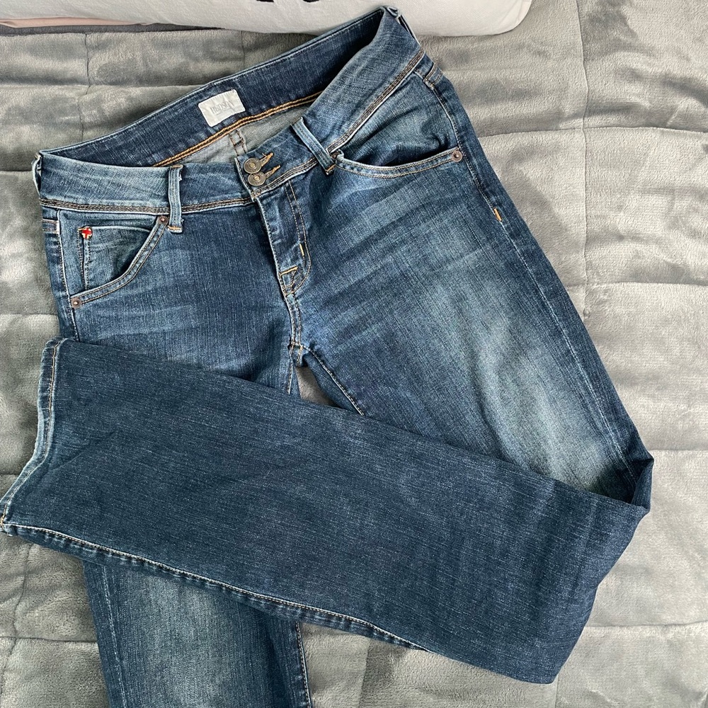 Hudson fit and flare jeans